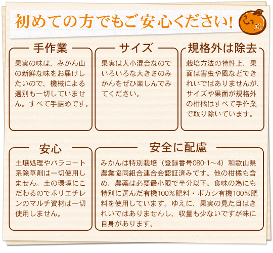 初めてでもご安心ください。